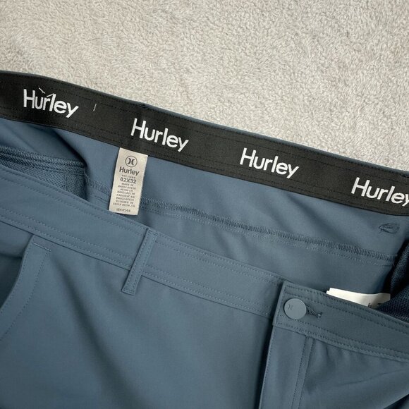 NWOT Hurley Men's 42x32 Blue Performance Tech Pants Cargo - Picture 6 of 8